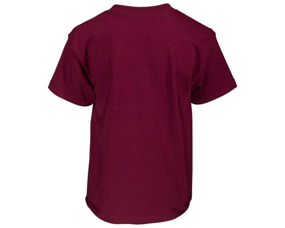 Finger Scoop Burgundy Tee - Image 2