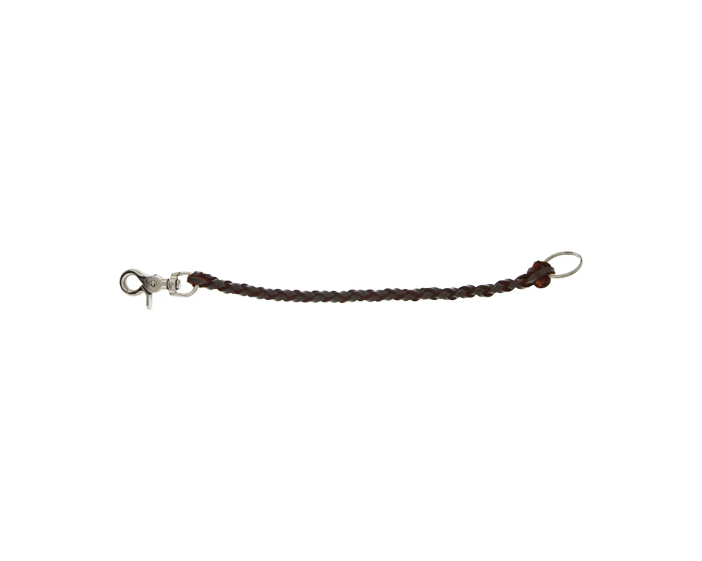 Leather Wallet Chain - Antique Brown - Image 3